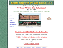 Tablet Screenshot of goldnuggetpawn.com